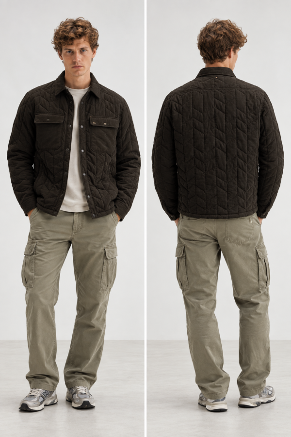 Afbeelding van PSI2609274 8039 Heren Overshirt Fine Quilted  - PME LEGEND